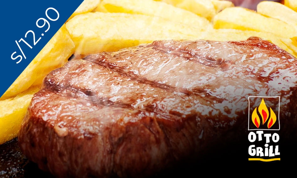 Otto Grill – Filete con papas fritas a S/12.90